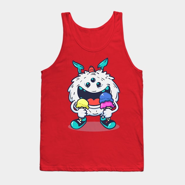 MONSTER MIKA ICE CREAM Tank Top by Candy Store